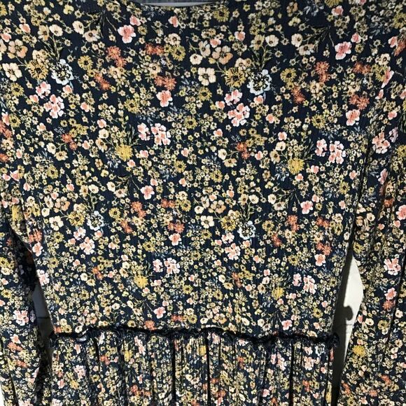 Rewind floral dress size Medium long sleeve blue - Picture 4 of 4